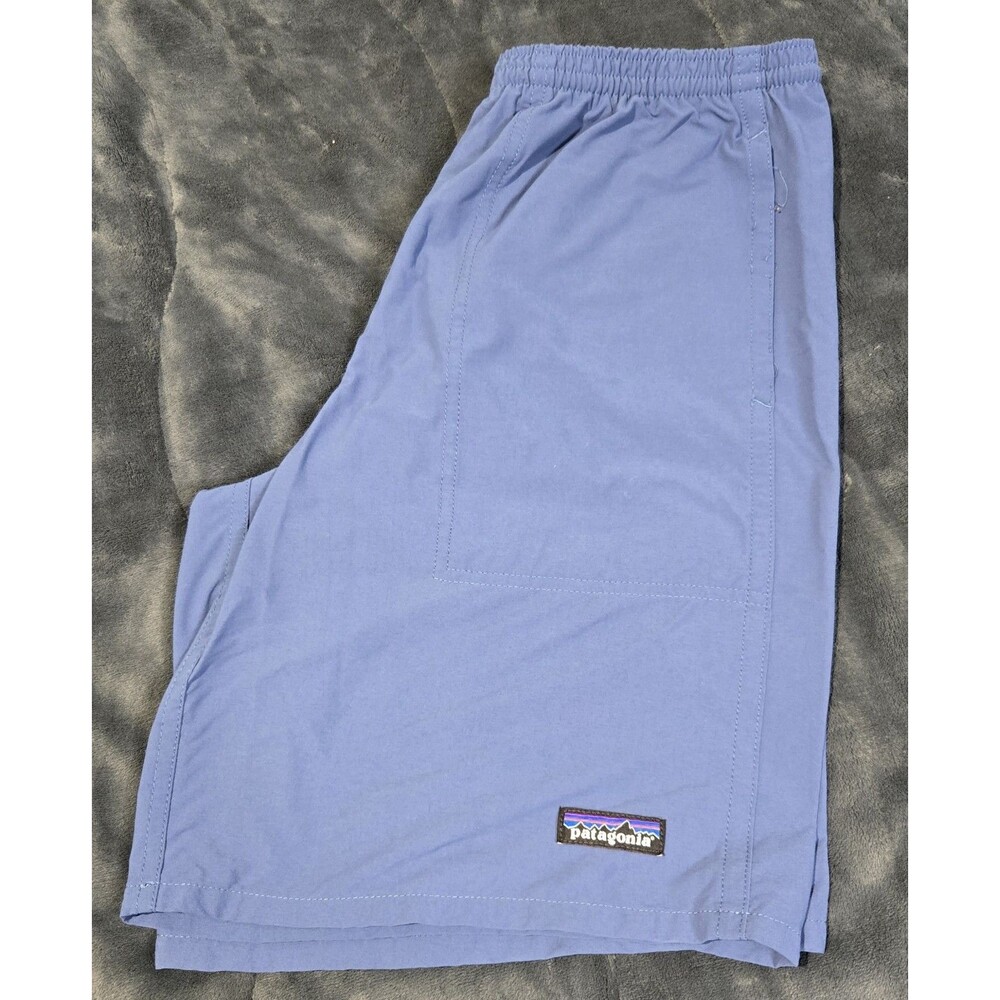 Patagonia Baggies Longs Shorts Mens Small Blue Beach Unlined Hiking Swimming